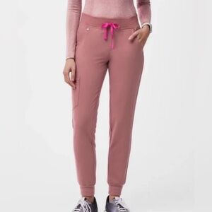 Figs TC Brick Jogger Scrubs. Color is brick.